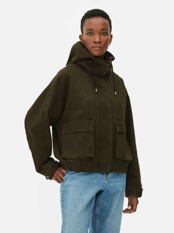 Primark Short Parka Olive Outlet
