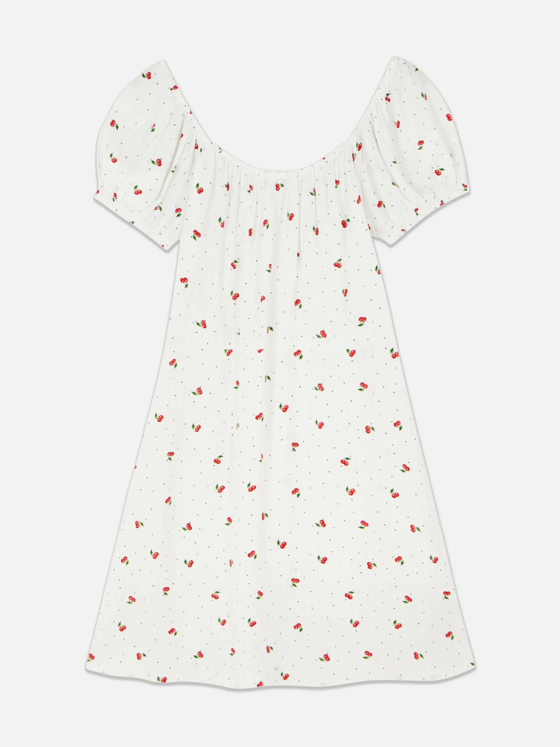 Primark Short Sleeve Mini Dress White Sale