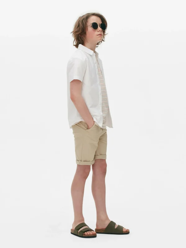 Primark Short Sleeve Oxford Shirt White Best Sale