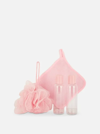 Primark Shower Essentials Travel Set Pink Discount