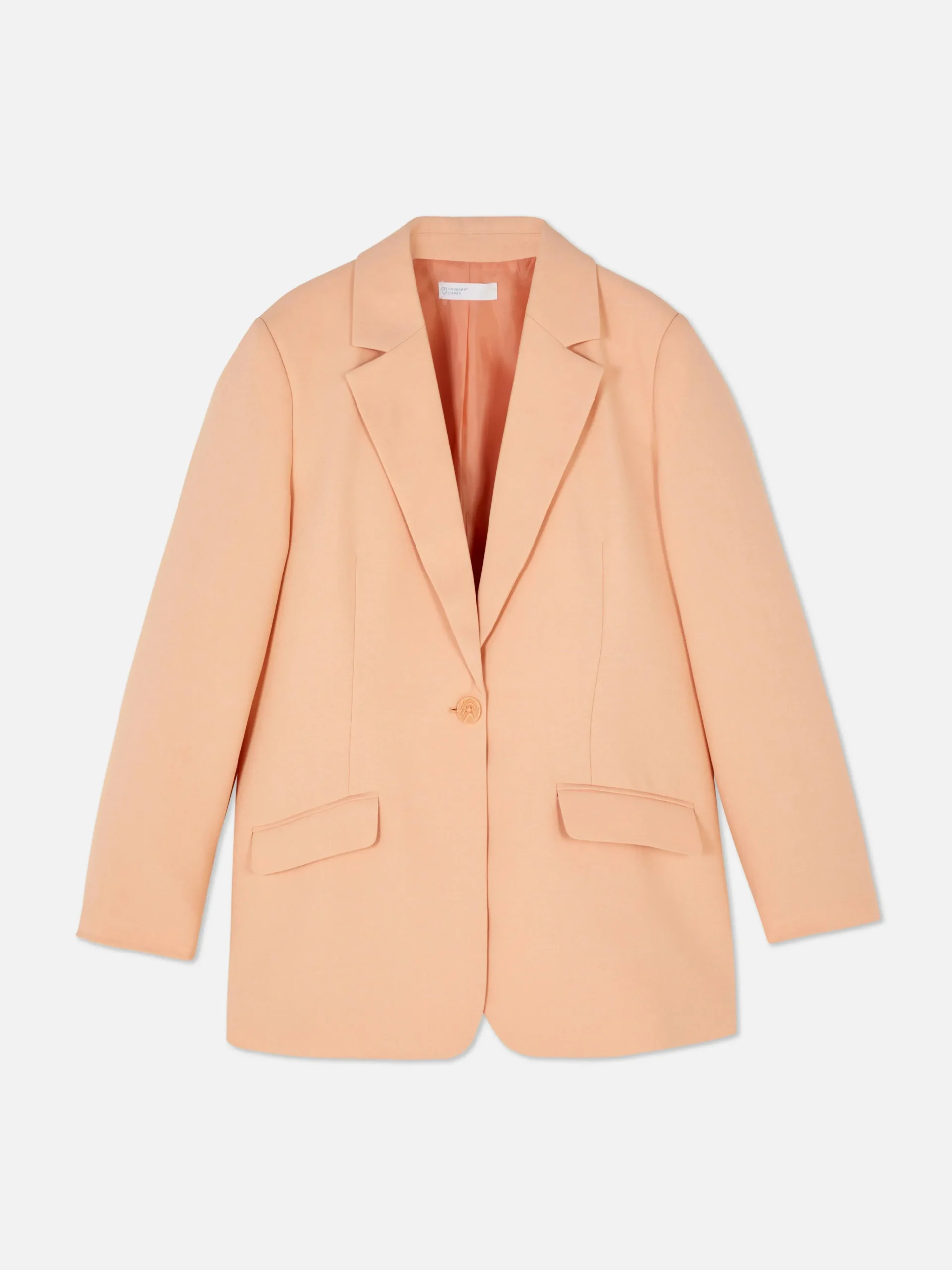 Primark Single-Breasted Blazer Peach Discount