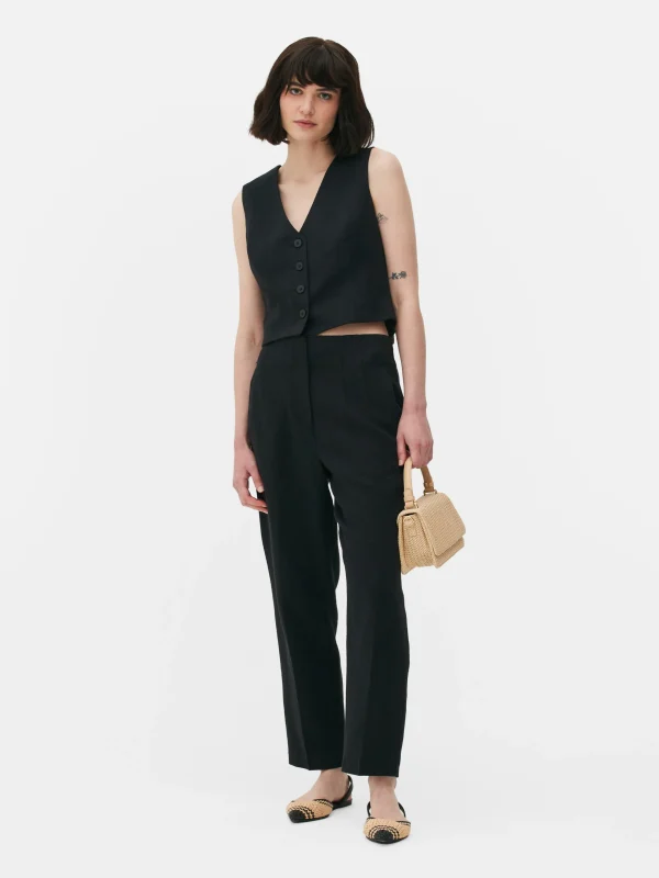 Primark Single-Breasted Vest Black Online