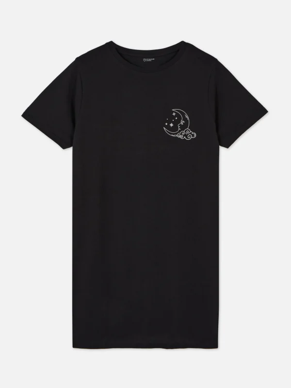 Primark Sleep Tee Black Cheap