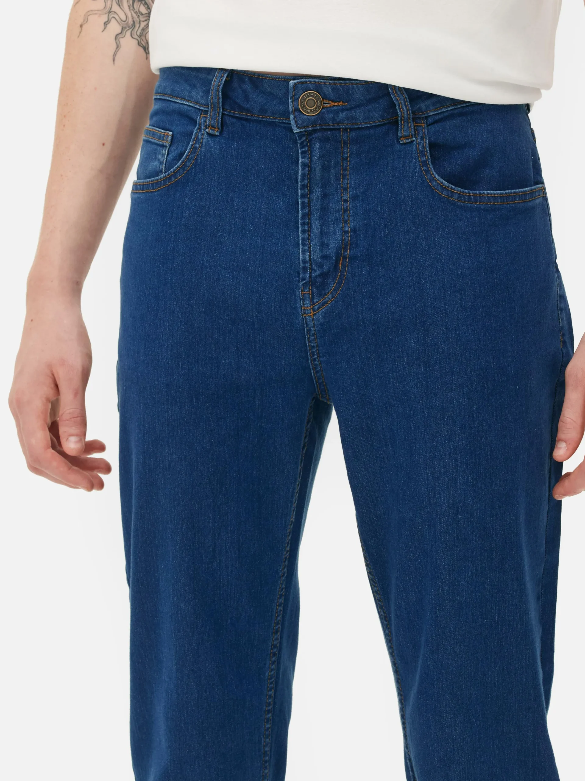 Primark Slim Fit Jeans Mid Blue Discount