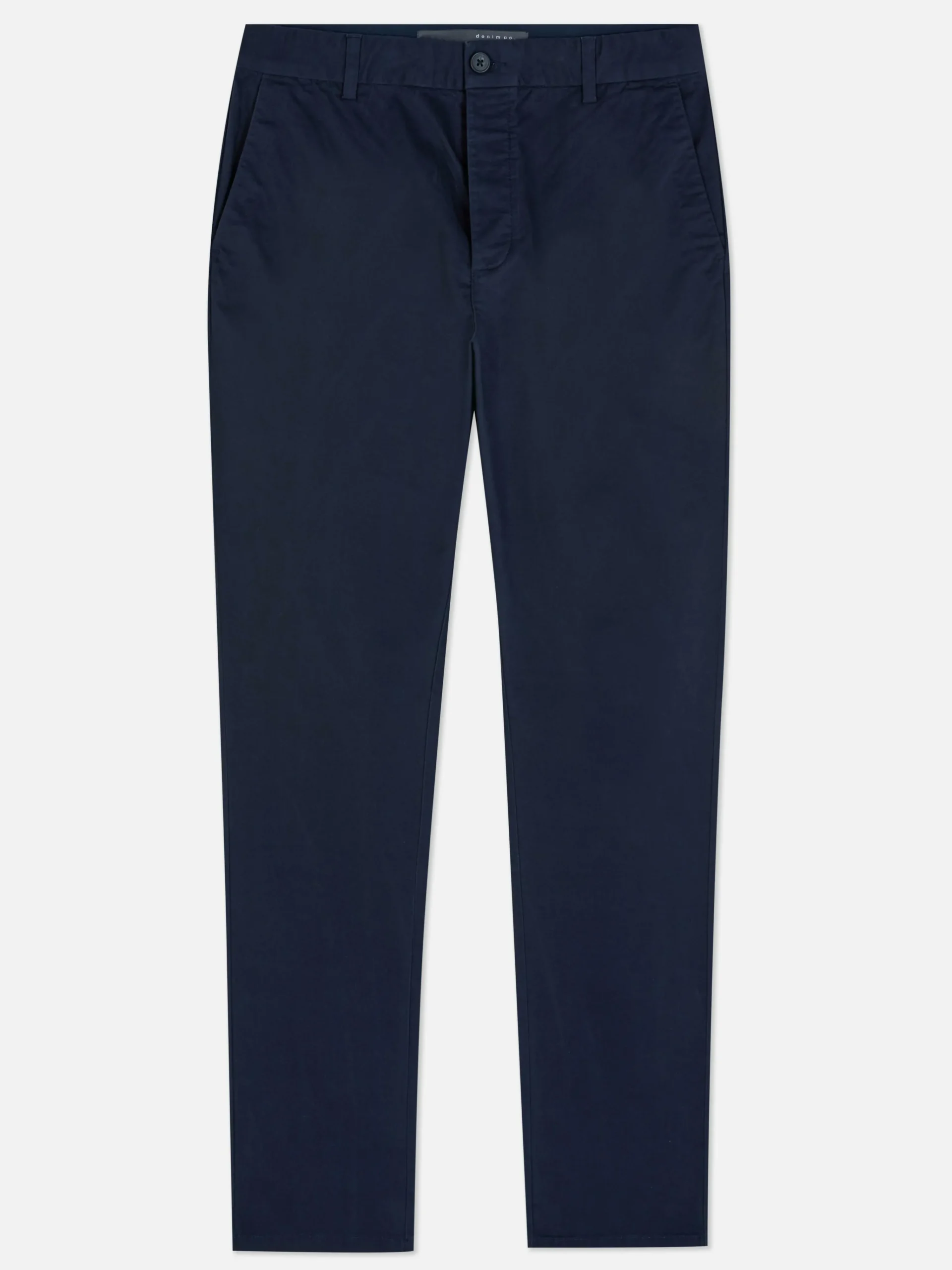 Primark Slim Fit Stretch Chinos Navy Sale