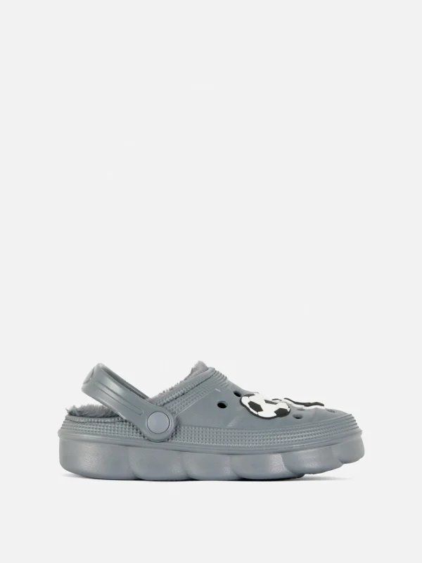 Primark Soccer Faux Fur Lined Clogs Multi Hot