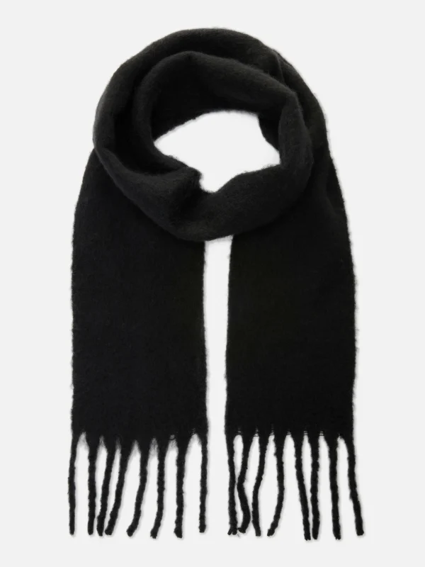 Primark Soft Brushed Skinny Scarf Black Flash Sale