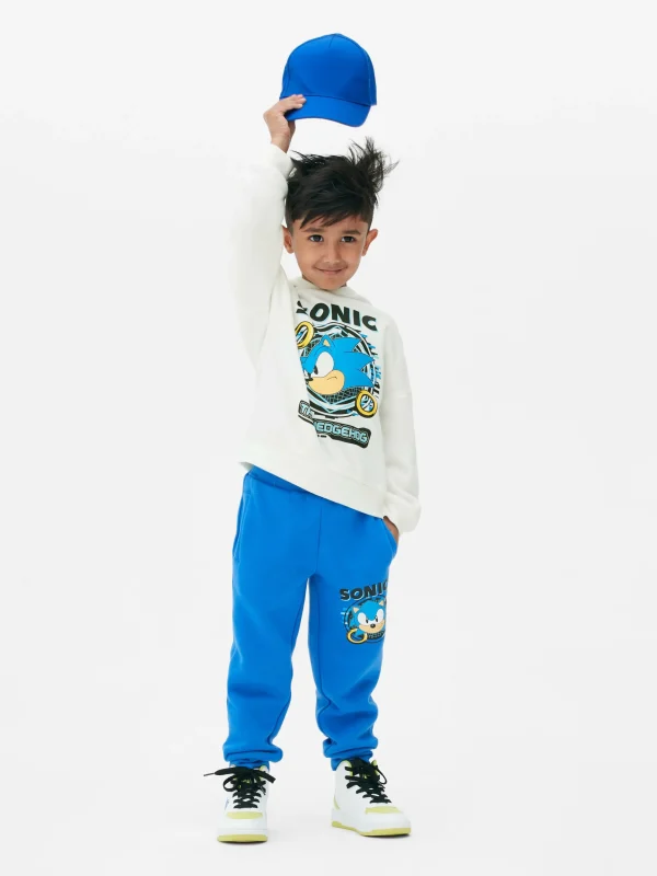 Primark Sonic The Hedgehog Drawstring Joggers Blue Shop