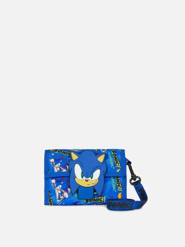 Primark Sonic The Hedgehog Wallet Blue Clearance