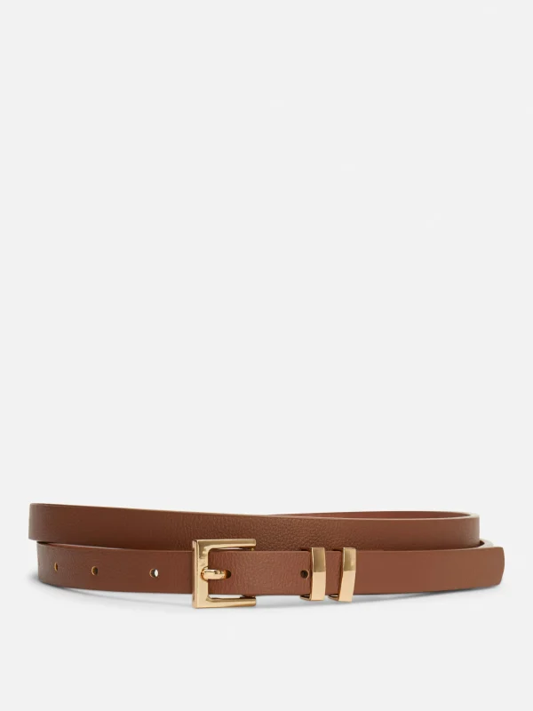 Primark Square-Buckle Belt Tan Shop