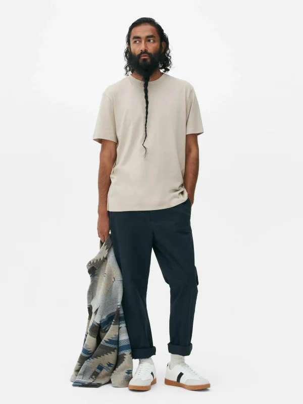 Primark Straight Fit Chinos Navy Cheap
