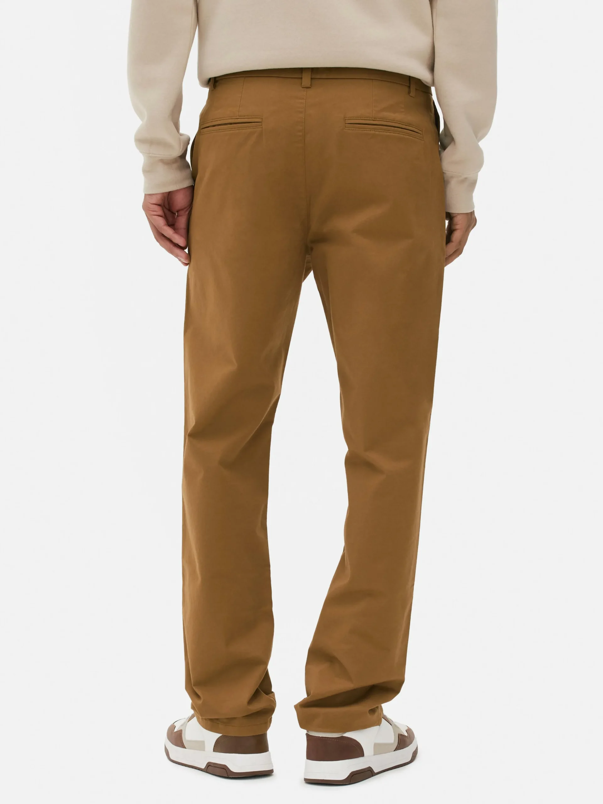 Primark Straight Fit Chinos Tobacco Discount