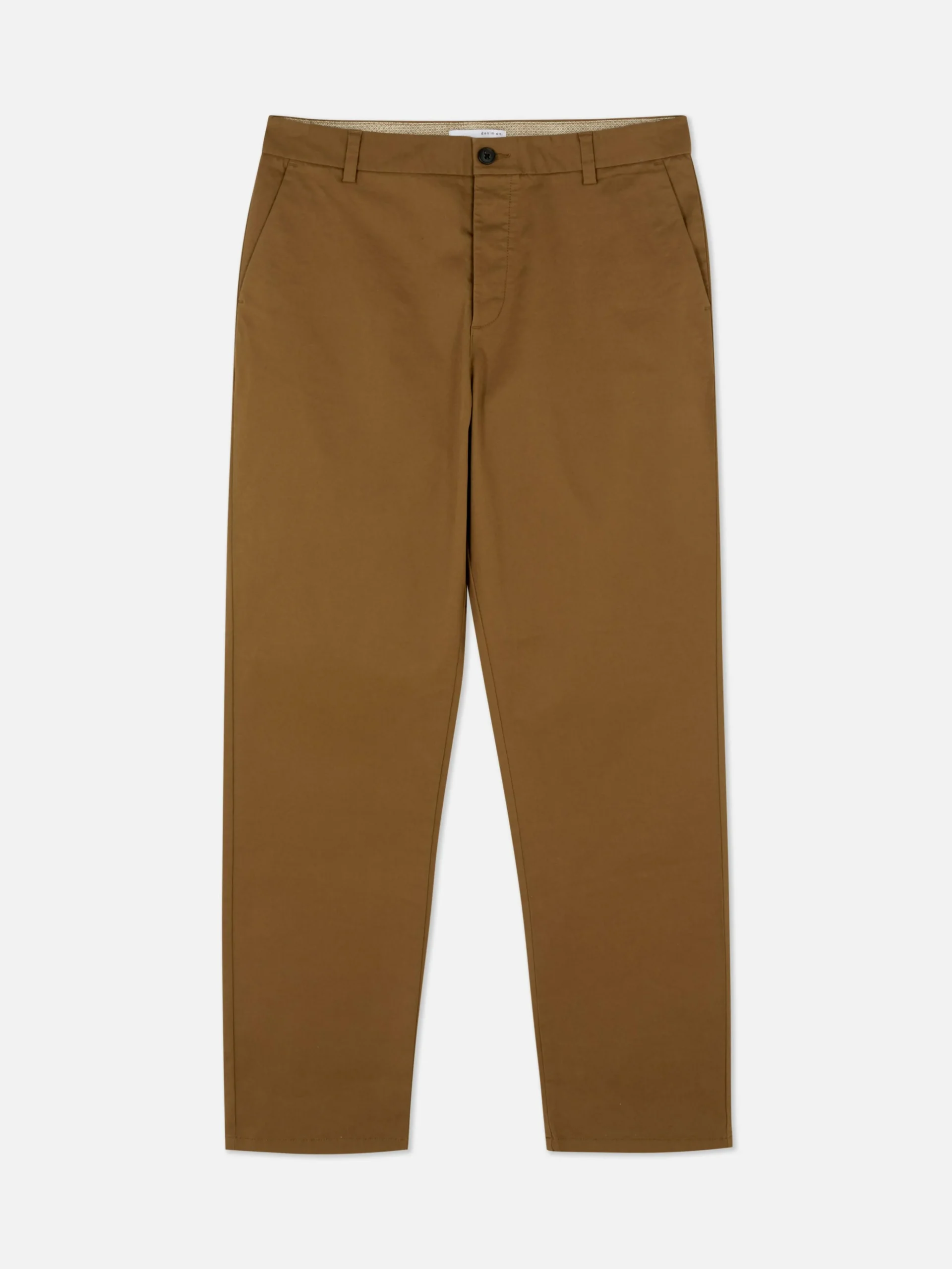 Primark Straight Fit Chinos Tobacco Discount