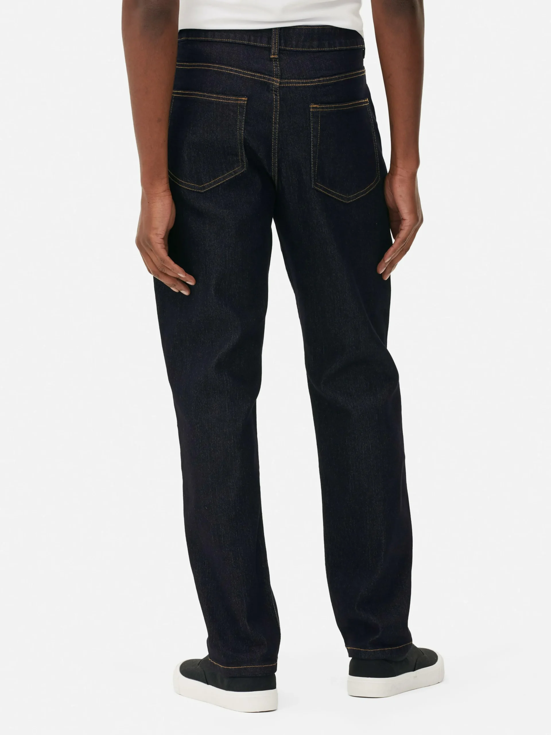Primark Straight Fit Denim Jeans Dark Blue Shop