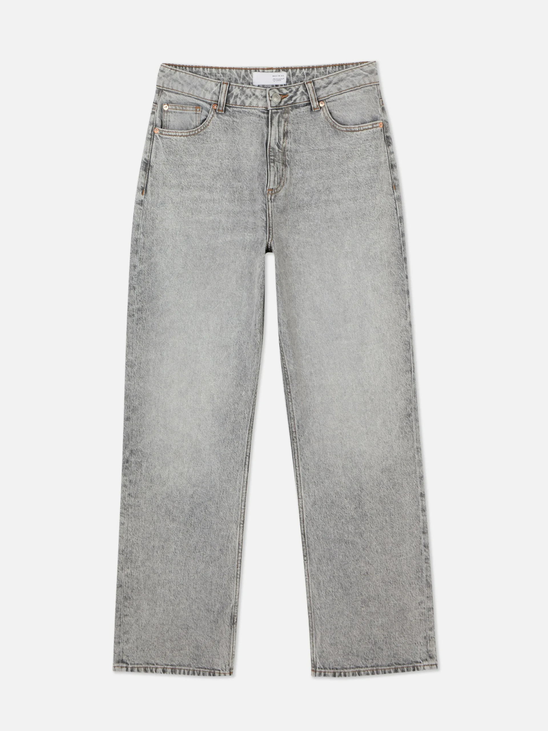 Primark Straight Leg Jeans Gray Clearance