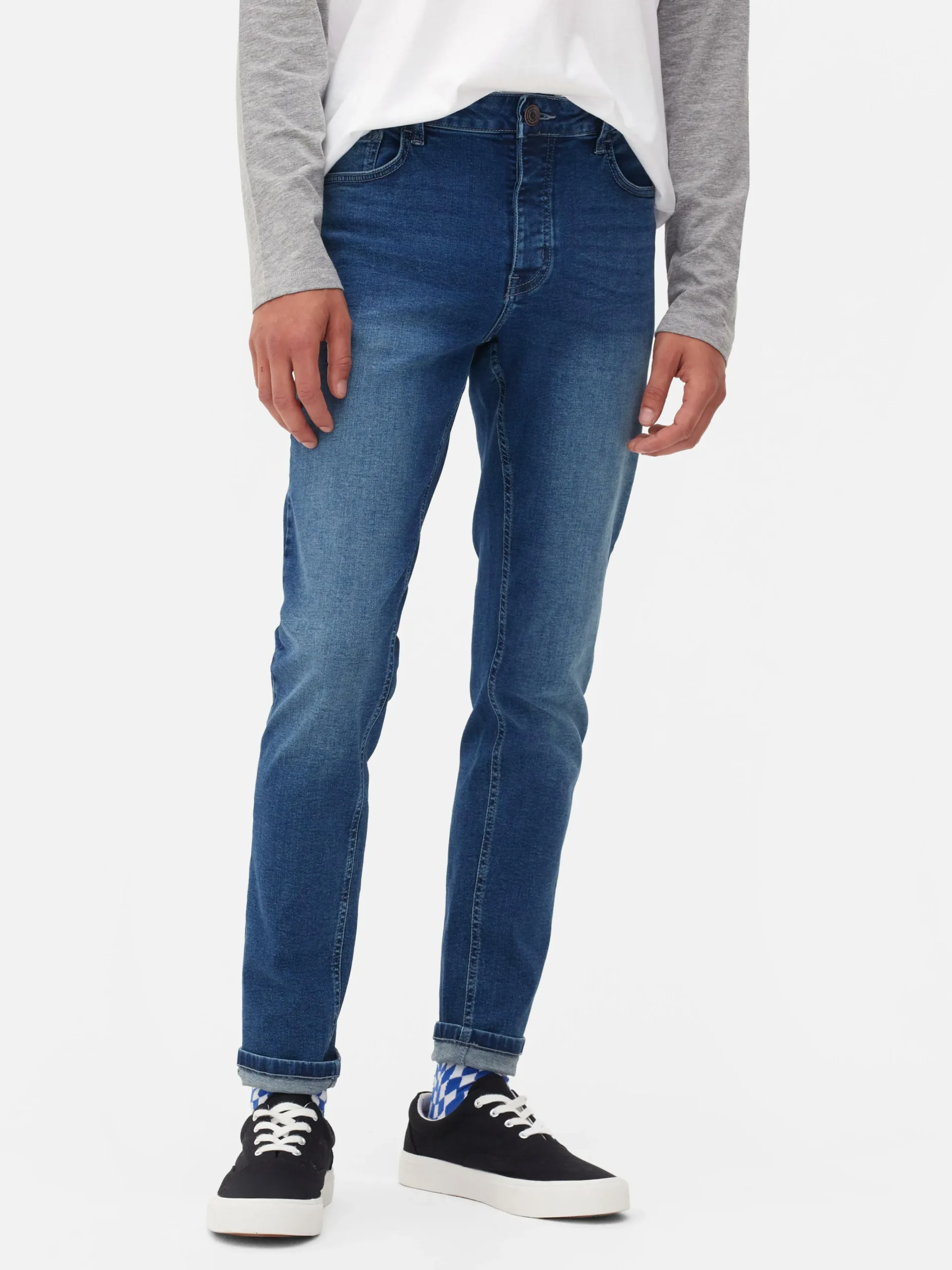 Primark Stretch Skinny Jeans Dark Blue Fashion
