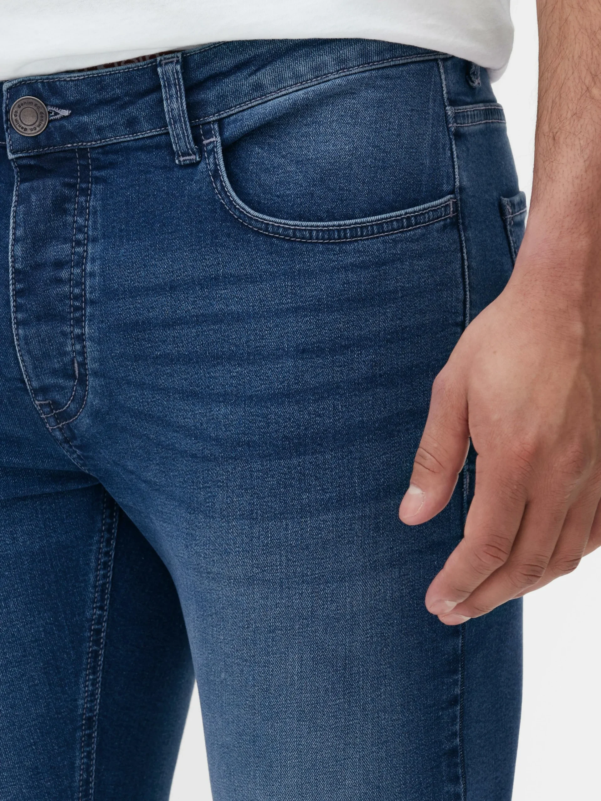 Primark Stretch Skinny Jeans Dark Blue Best Sale