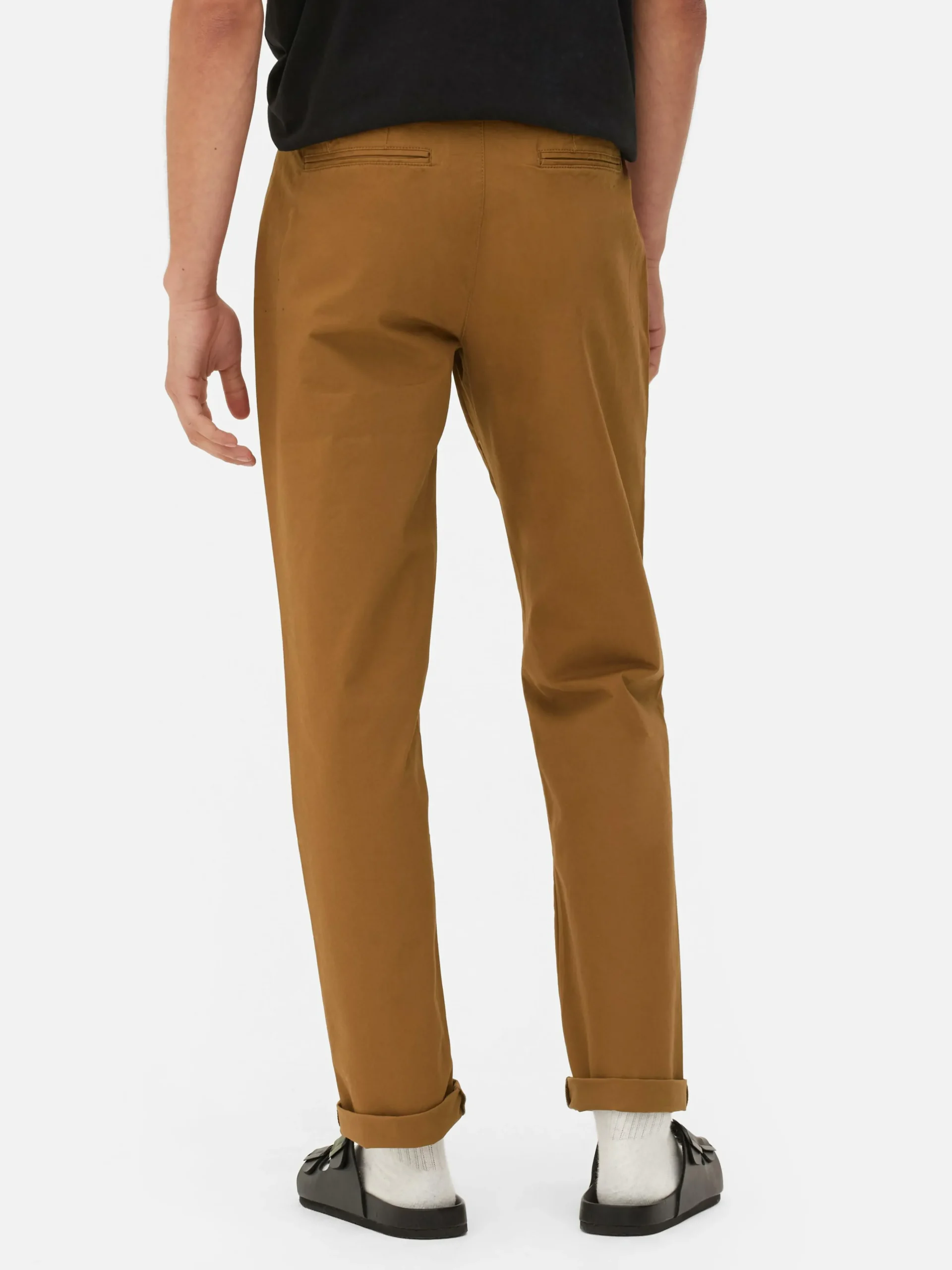 Primark Stretch Slim Chinos Tobacco Discount