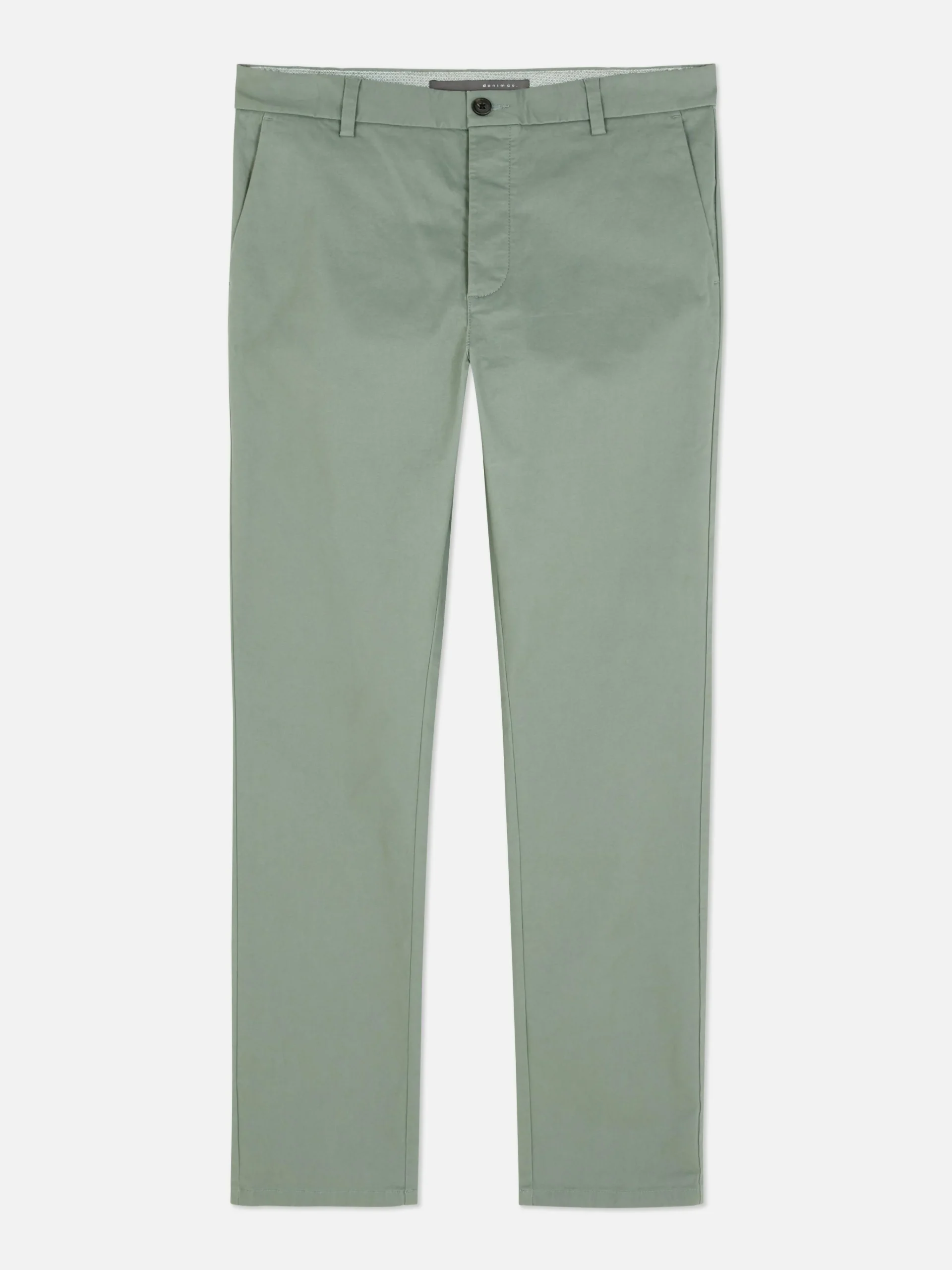 Primark Stretch Slim Chinos Light Green Flash Sale