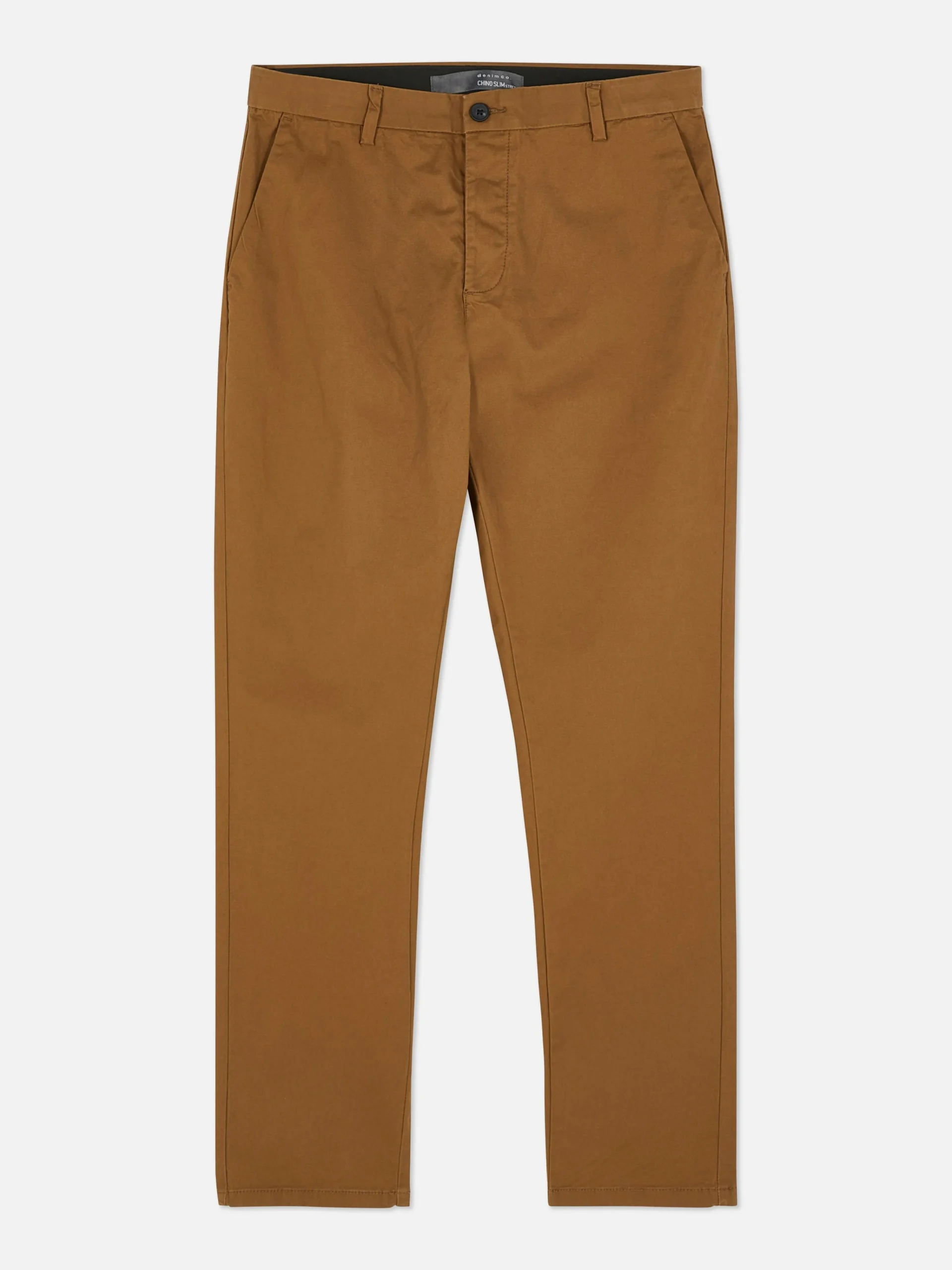 Primark Stretch Slim Chinos Tobacco Discount