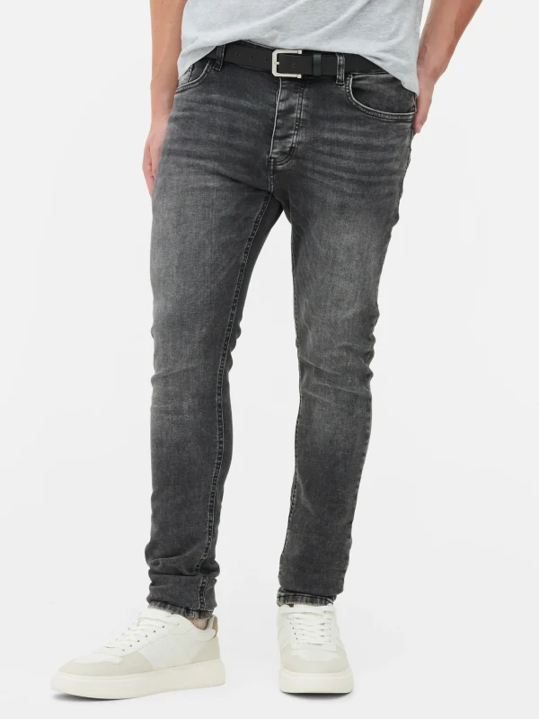 Primark Stretch Slim Jeans Dark Gray Flash Sale
