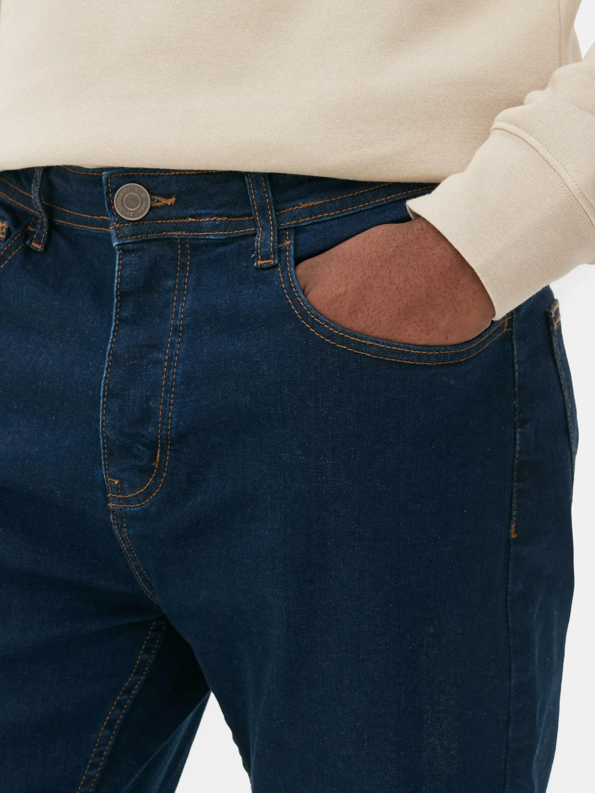 Primark Stretch Slim Jeans Dark Blue Shop