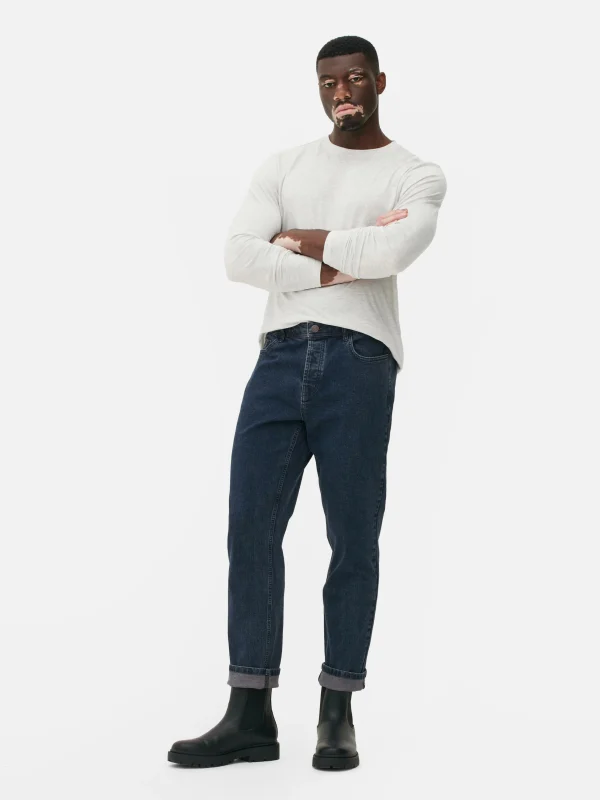Primark Stretch Straight Jeans Dark Blue Online