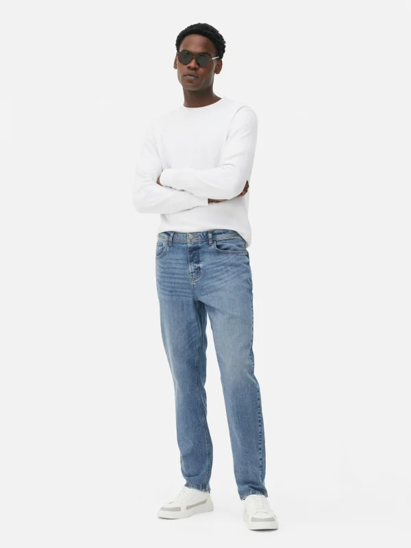 Primark Stretch Straight Jeans Light Blue Flash Sale