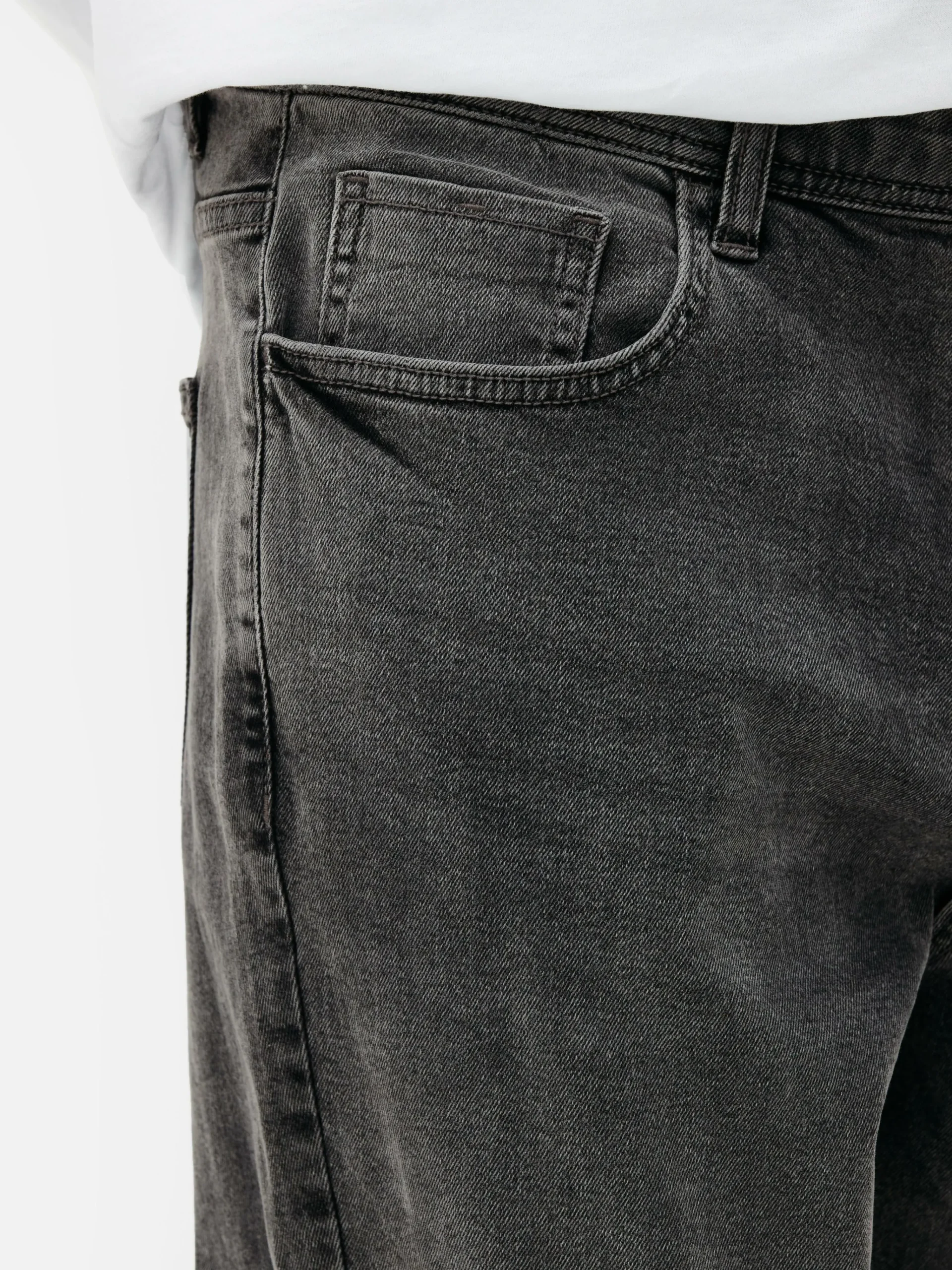 Primark Stretch Straight Jeans Dark Gray Best Sale