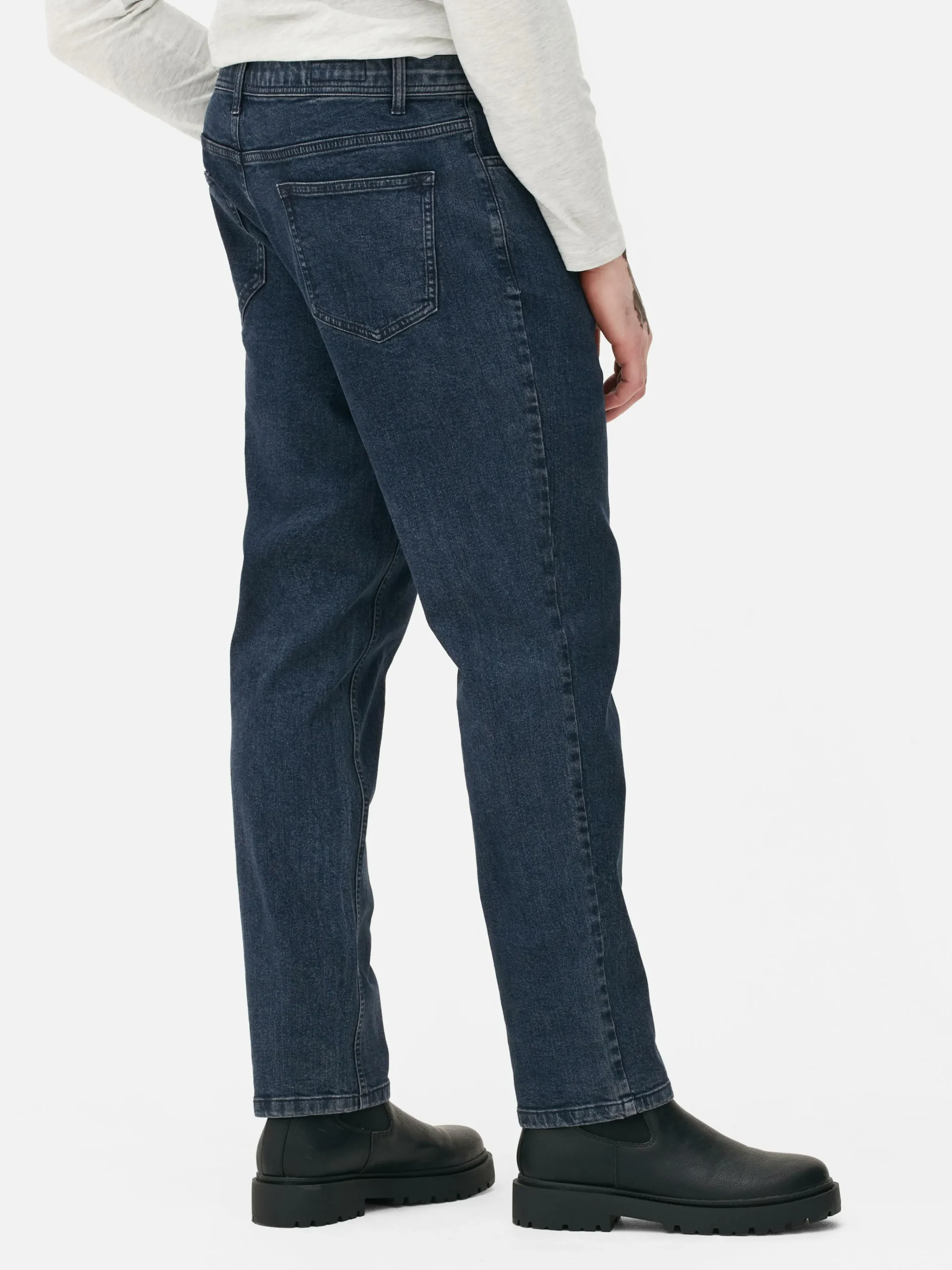 Primark Stretch Straight Jeans Dark Blue Online