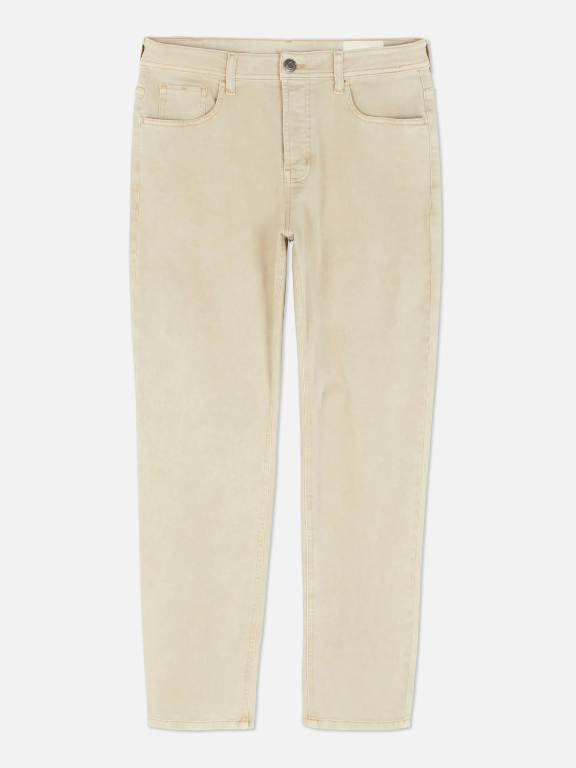 Primark Stretch Straight Jeans Stone Outlet
