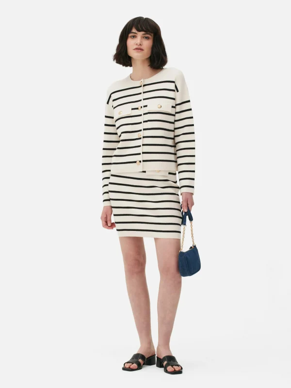 Primark Striped Knit Mini Skirt Multi Best Sale