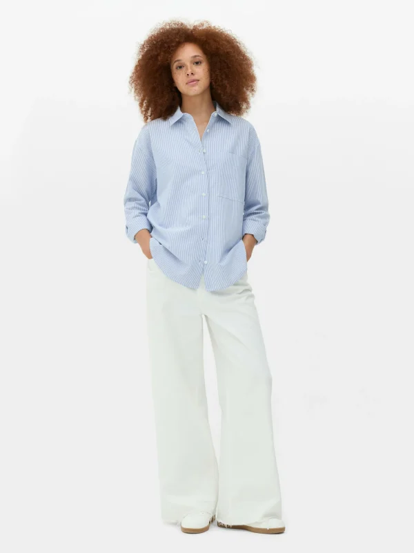 Primark Striped Oxford Shirt Multi New