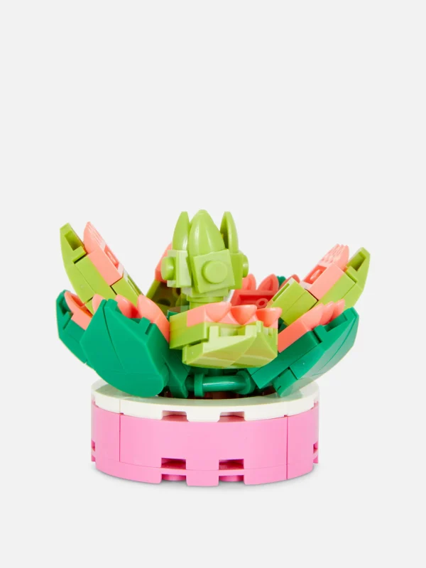 Primark Succulent Plant Building Block Set Pink Cheap