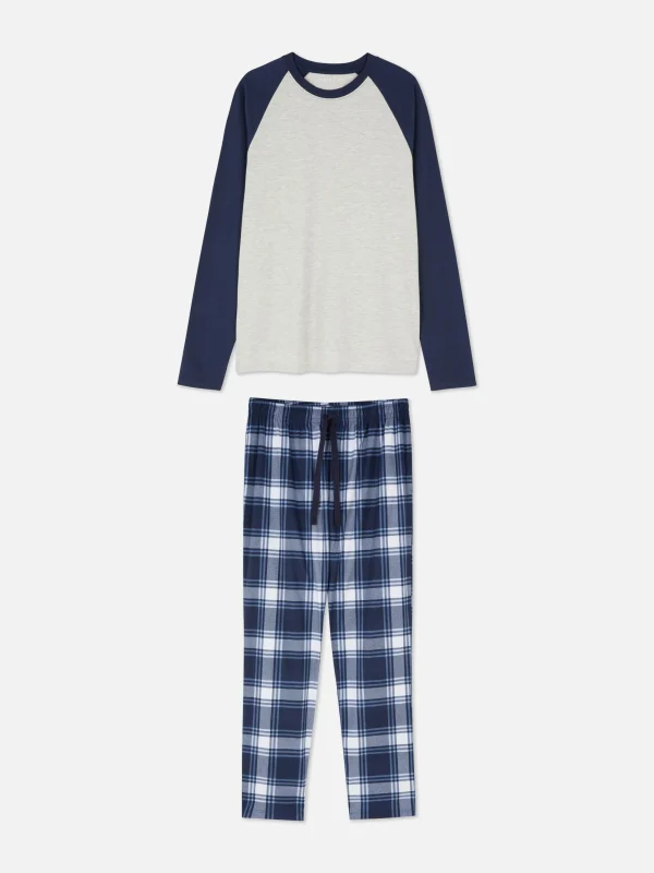 Primark Supersoft Long Pajamas Navy Best Sale
