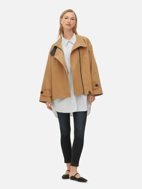 Primark The Edit Cropped Trench Camel Hot