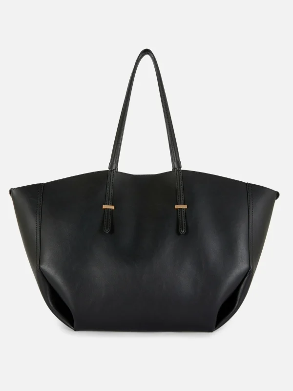 Primark The Edit Faux Leather Large Shopper Black Fashion