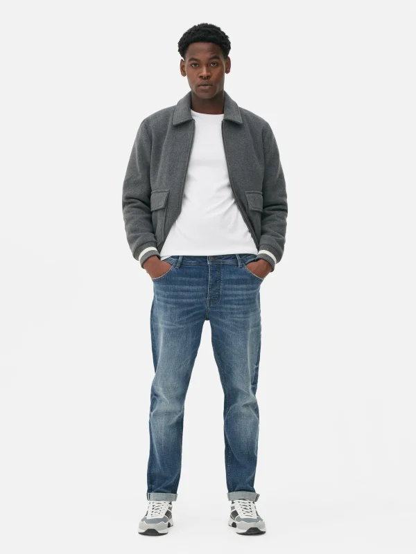 Primark The Stronghold Relaxed Tapered Jeans Mid Blue Fashion