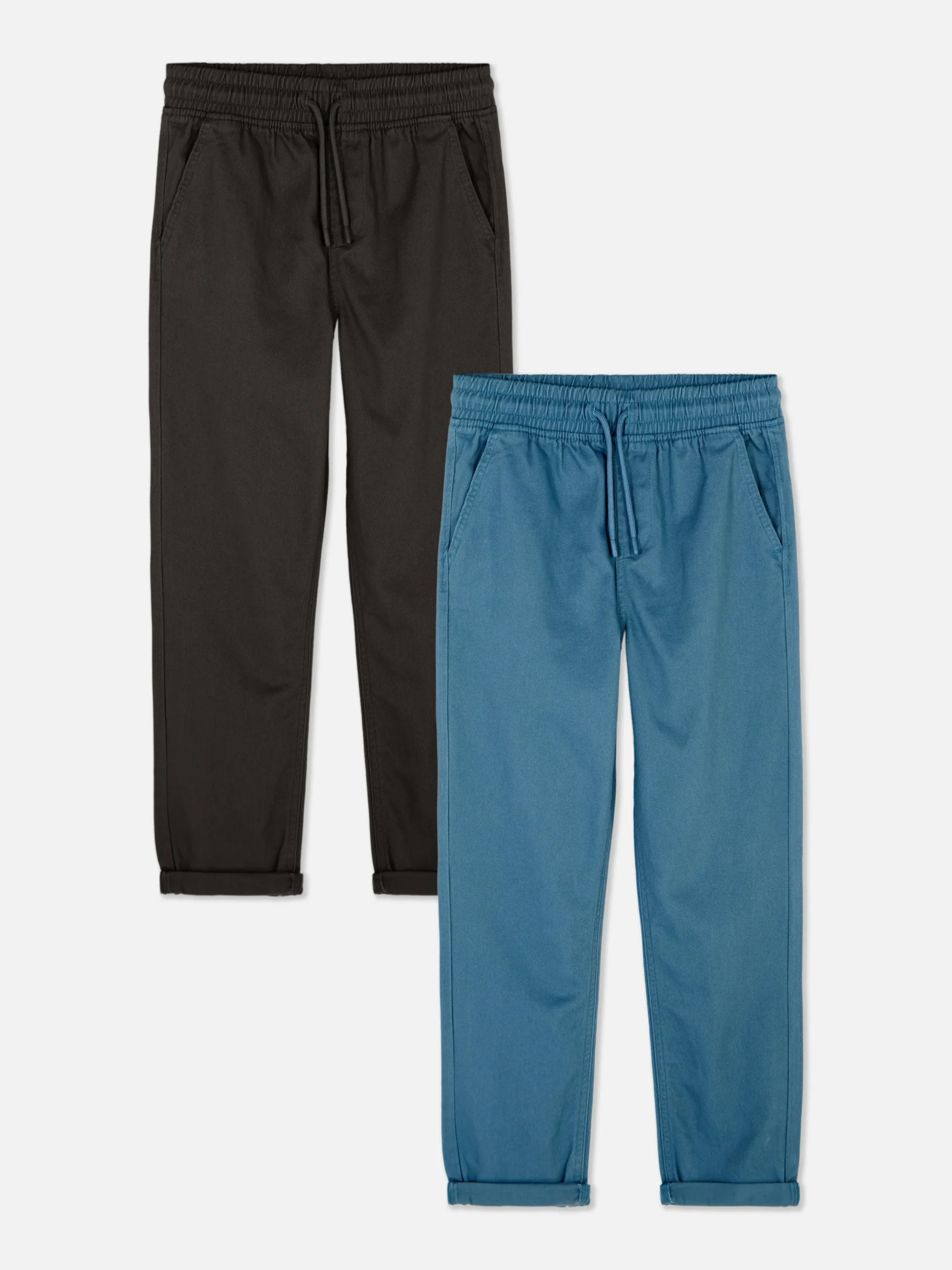 Primark Twill Drawstring Pants Black Store