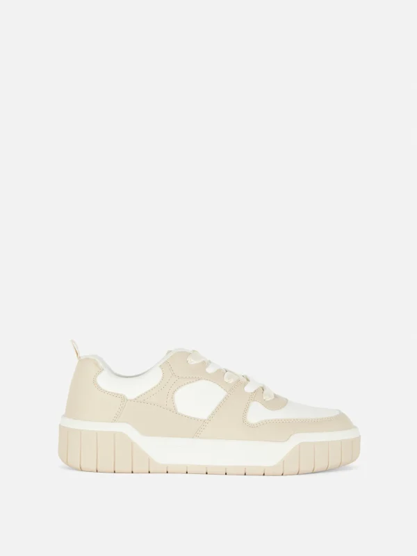 Primark Two-Tone Low Tops White Clearance