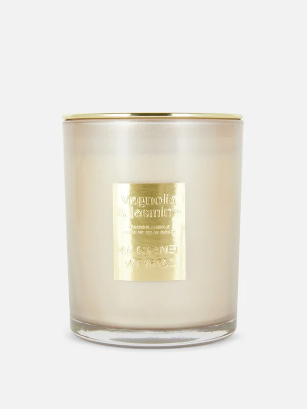 Primark Two-Wick Scented Candle In Lidded Jar Gold Clearance