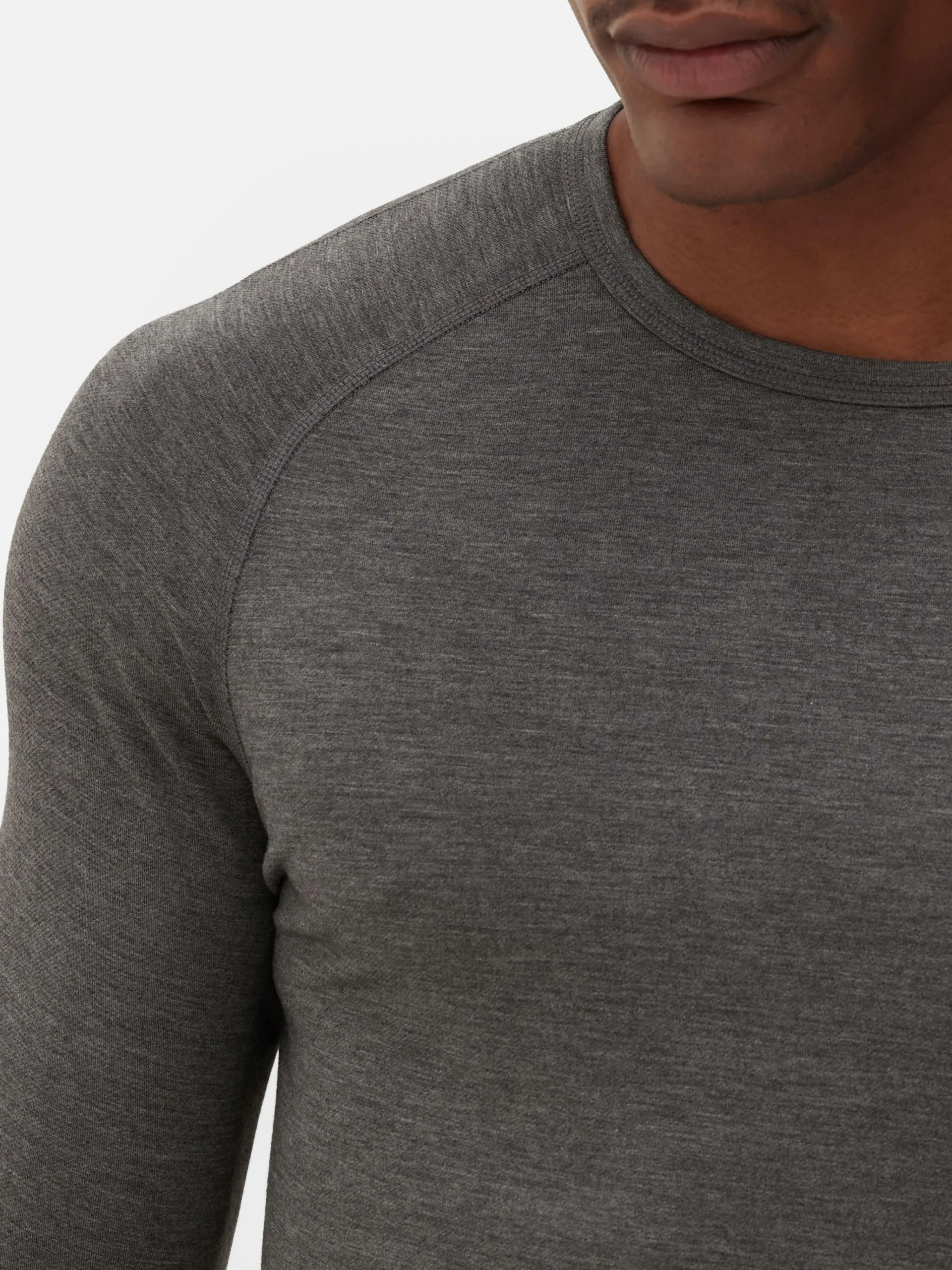 Primark Ultrawarm Thermal Long Sleeve Top Charcoal Cheap