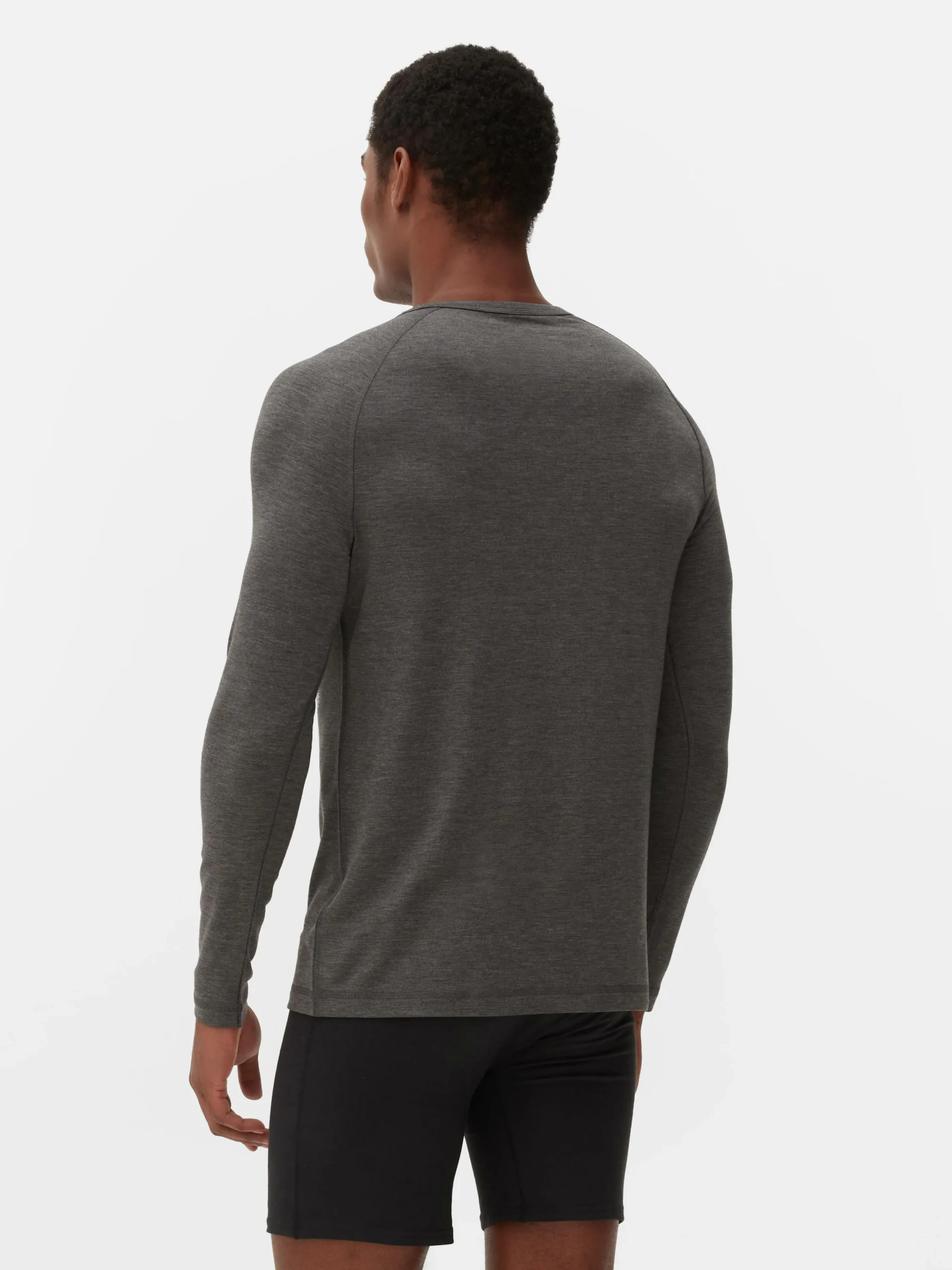 Primark Ultrawarm Thermal Long Sleeve Top Charcoal Cheap