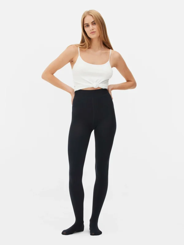 Primark Velvet Plush Tights Navy Fashion
