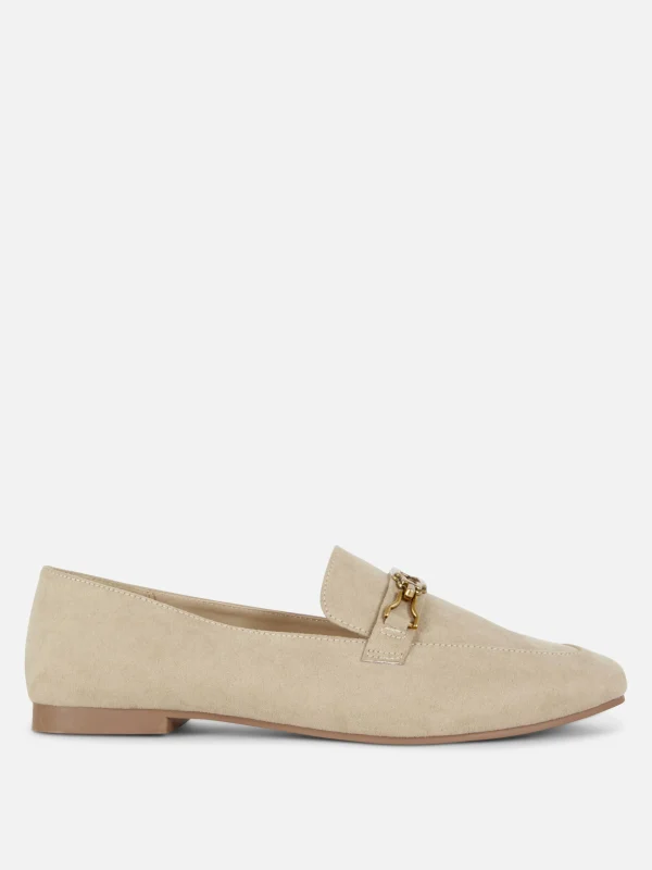 Primark Wide Fit Chain Detail Loafers Natural Best