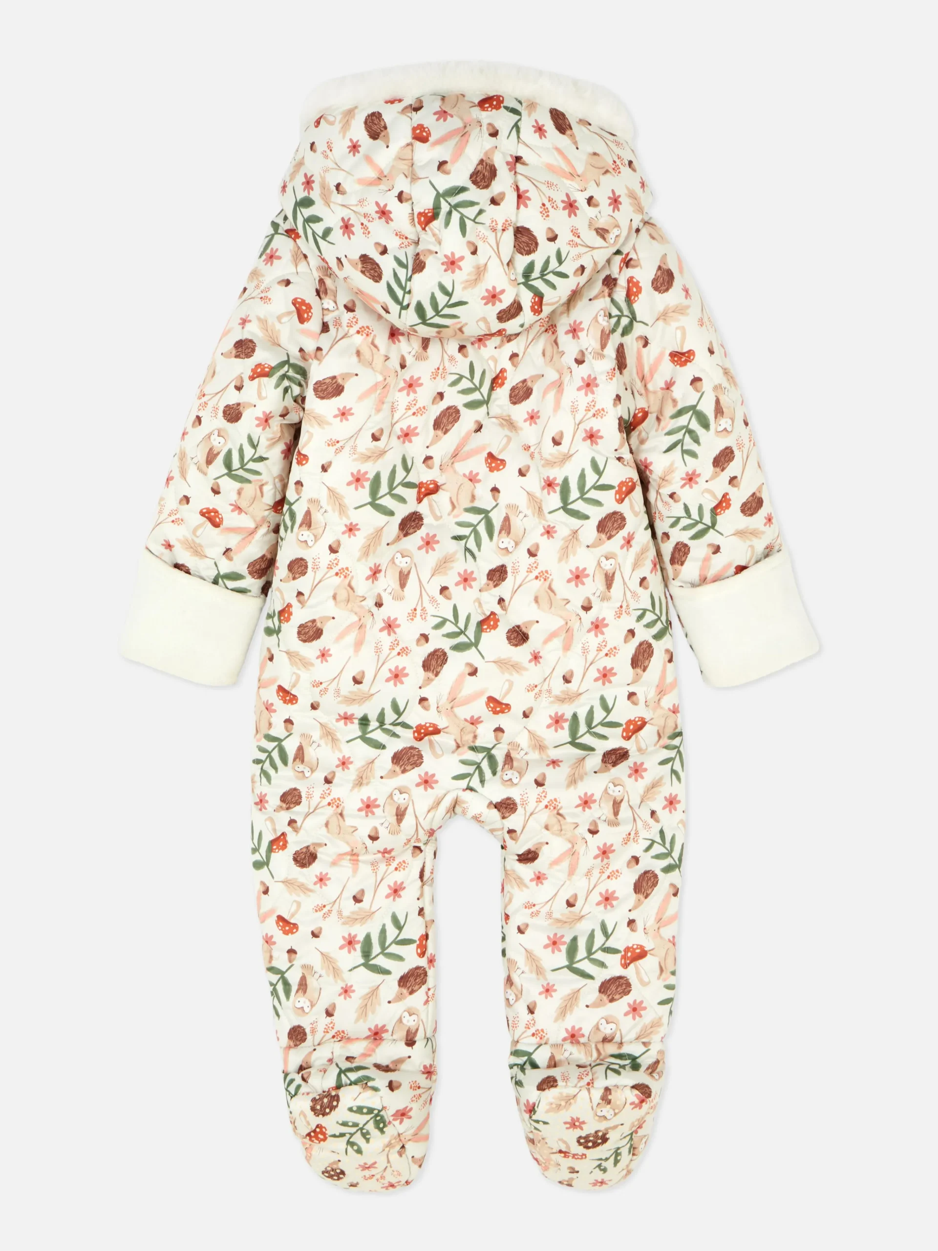 Primark Woodland Print Stroller Suit Ivory Online