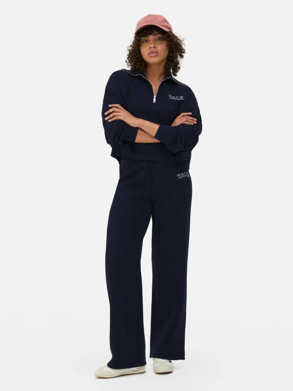 Primark Yale Wide Leg Joggers Navy Best