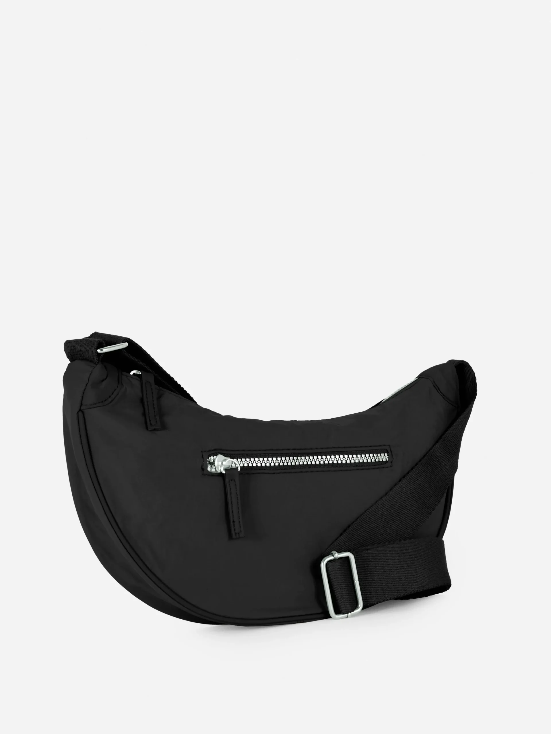 Primark Zip Front Sling Bag Black Cheap