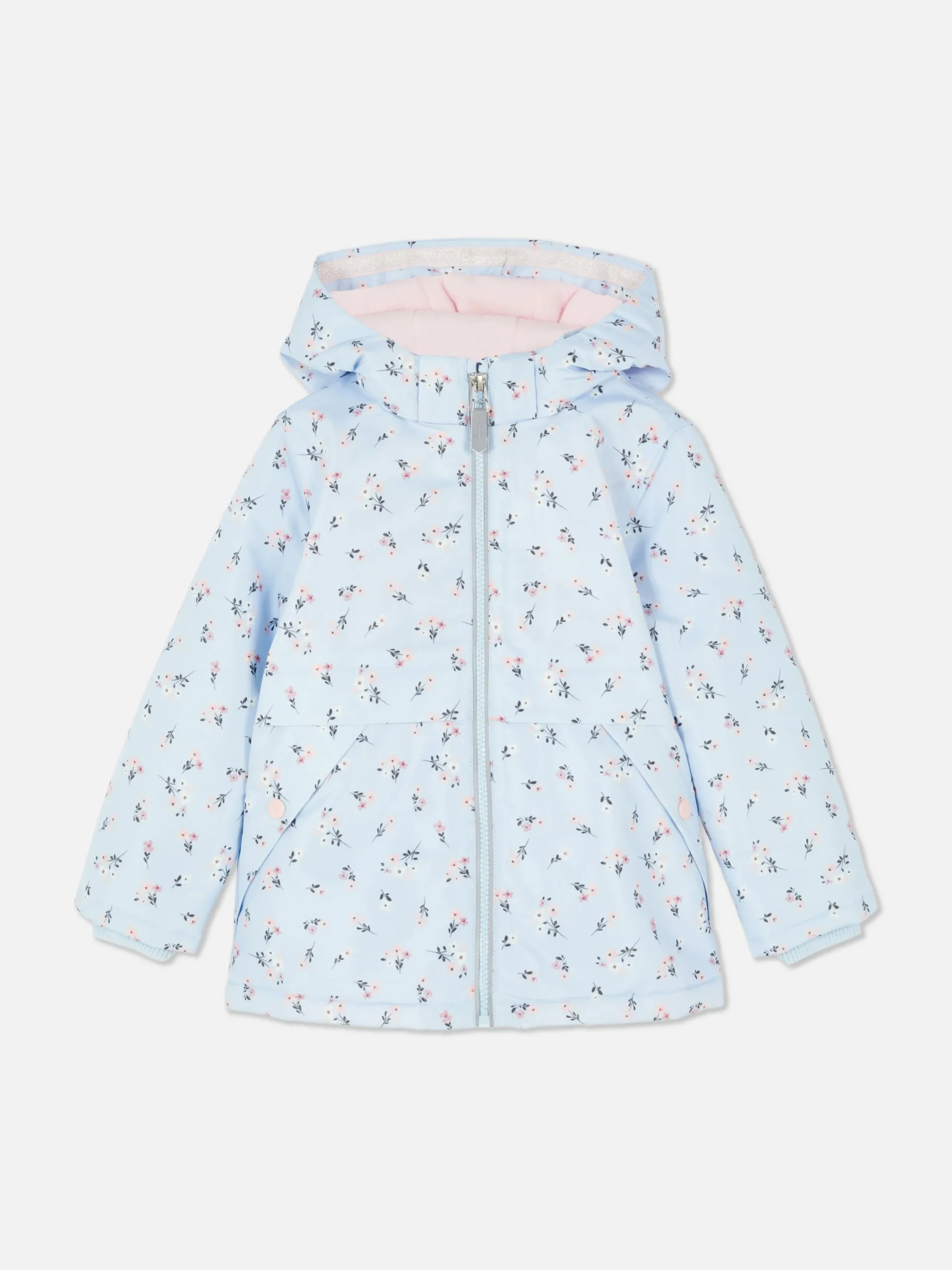 Primark Zip Hooded Jacket Blue Fashion