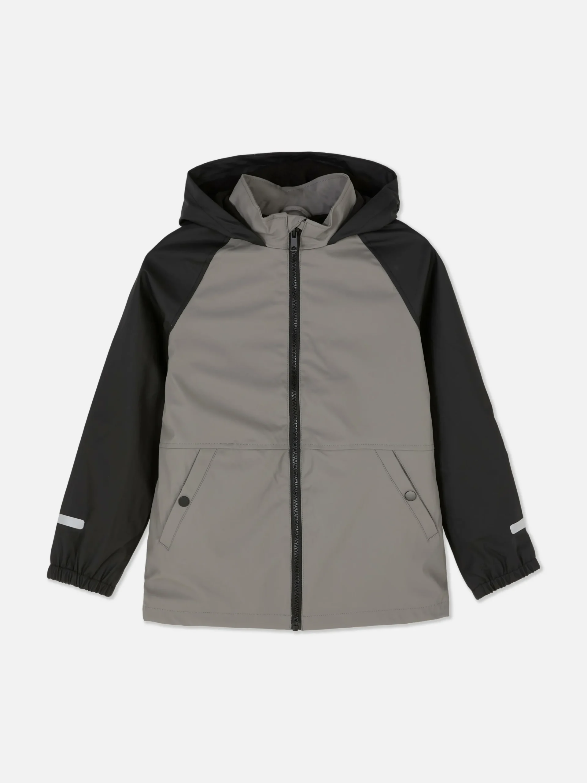 Primark Zip-Up Rain Jacket Charcoal Online